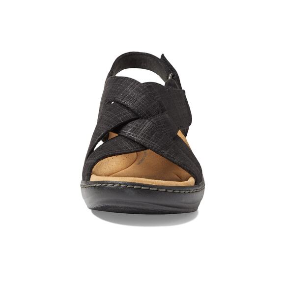 NWT Clarks Women's Merliah Echo Heeled Sandal, Black Interest, 9.5 Medium US - Picture 3 of 5